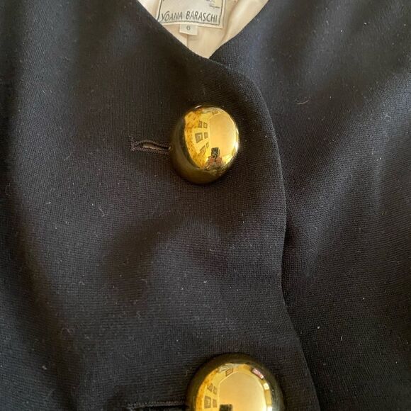 Yoana Baraschi Nautical Blue Blazer Jacket Sz 6 Vintage - Picture 5 of 7